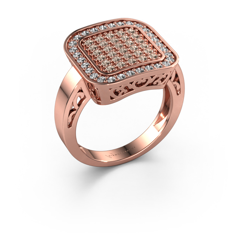 Bild von Ring Beatrice 585 Roségold Braun Diamant 0.60 crt