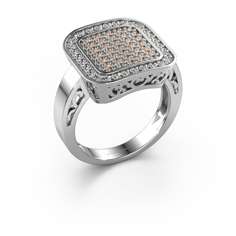 Image of Ring Beatrice 585 white gold Brown diamond 0.60 crt