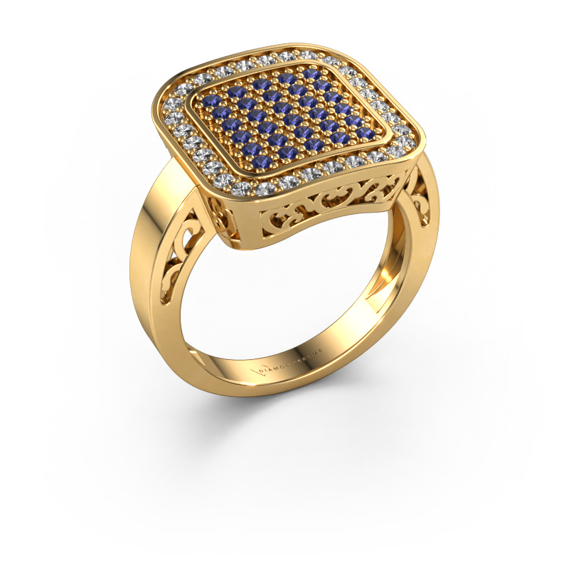 Image of Ring Beatrice 585 gold Sapphire 1.3 mm