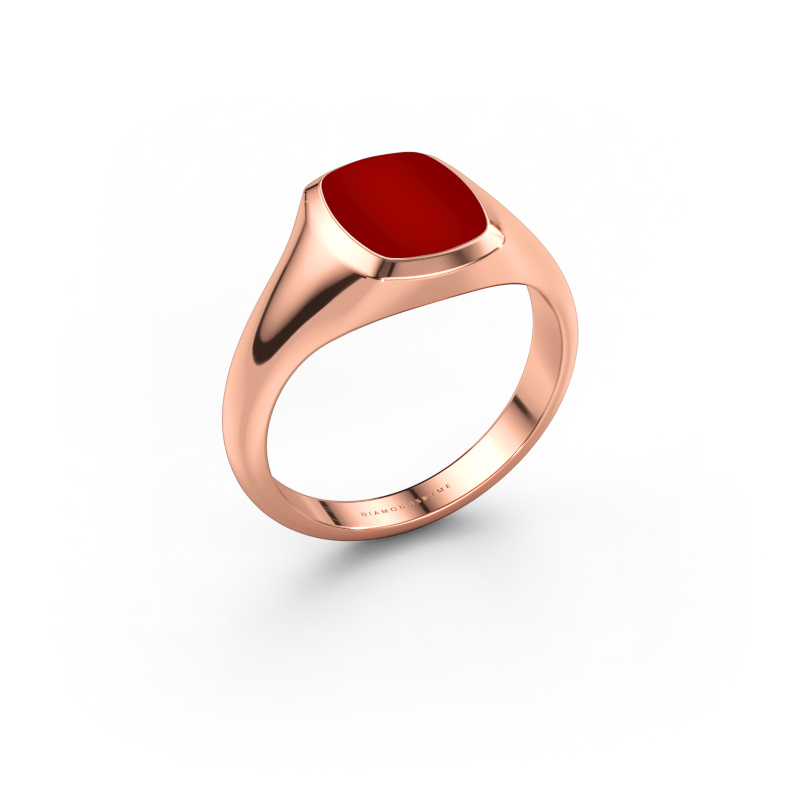 Bild von Pinky Ring Benjamin 1 585 Roségold Karneol 10x8 mm