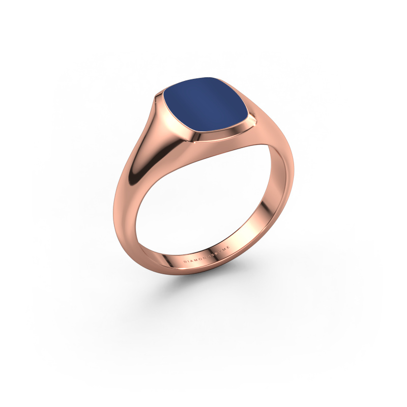 Bild von Pinky Ring Benjamin 1 585 Roségold Lapislazuli 10x8 mm