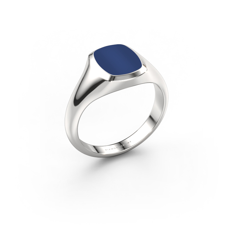 Image of Pinky ring Benjamin 1 950 platinum Lapis 10x8 mm