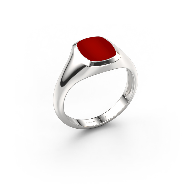 Image of Pinky ring Benjamin 1 Light 950 platinum Carnelian 10x8 mm
