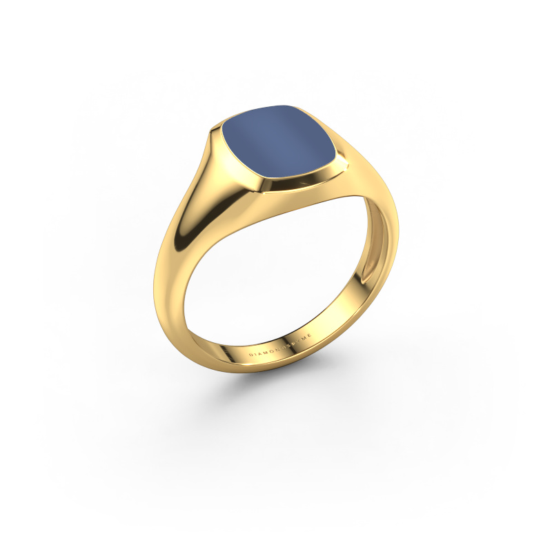 Image of Pinky ring Benjamin 1 Light 585 gold Blue sardonyx 10x8 mm