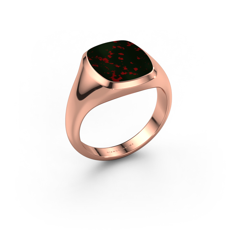 Image de Chevalière Benjamin 2 585 or rose Héliotrope 13x11 mm