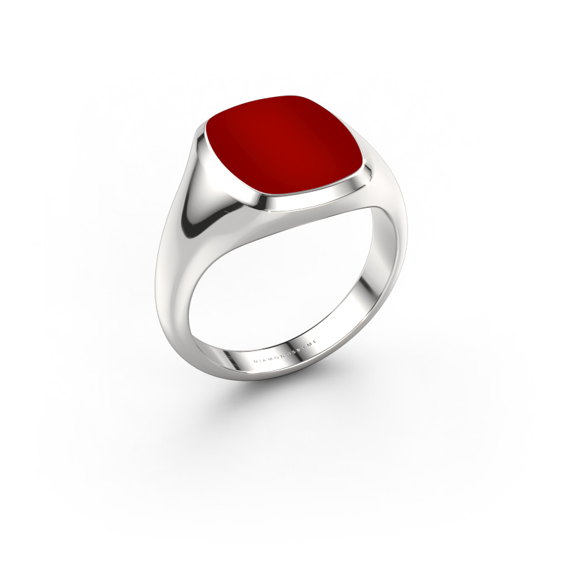 Bild von Siegelring Benjamin 2 585 Weißgold Karneol 13x11 mm