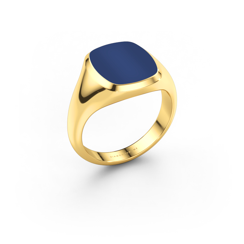Image de Chevalière Benjamin 2 585 or jaune Lapis lazuli 13x11 mm