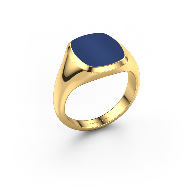 Image de Chevalière Benjamin 2 585 or jaune Lapis lazuli 13x11 mm