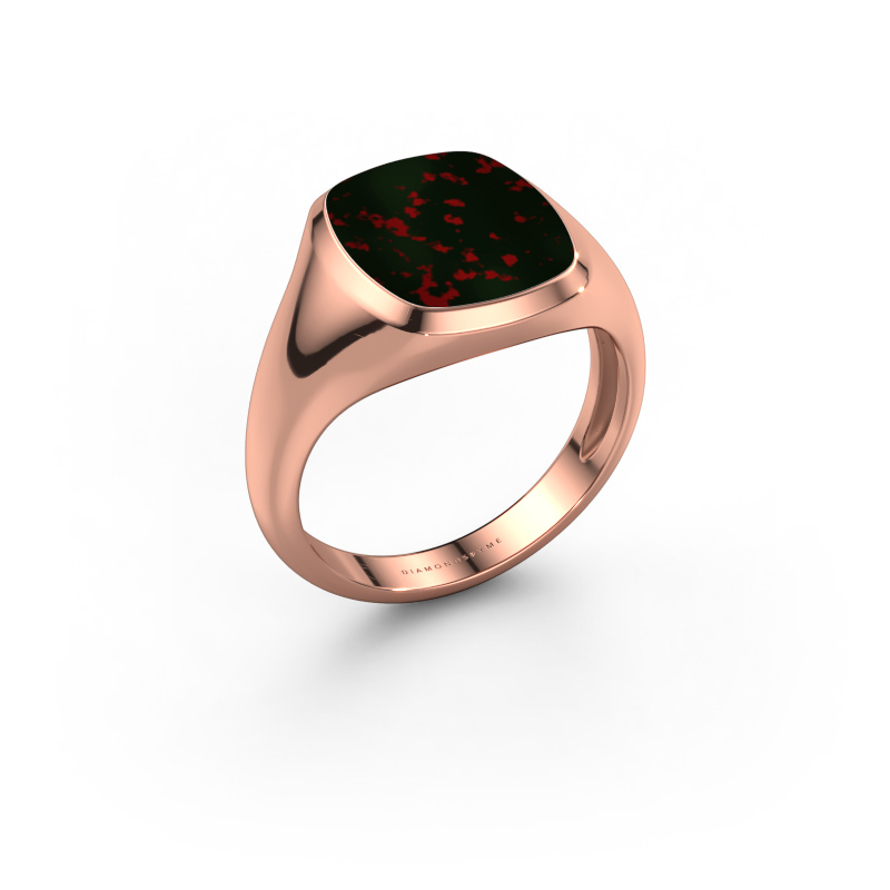 Bild von Siegelring Benjamin 2 Light 585 Roségold Heliotrop 13x11 mm