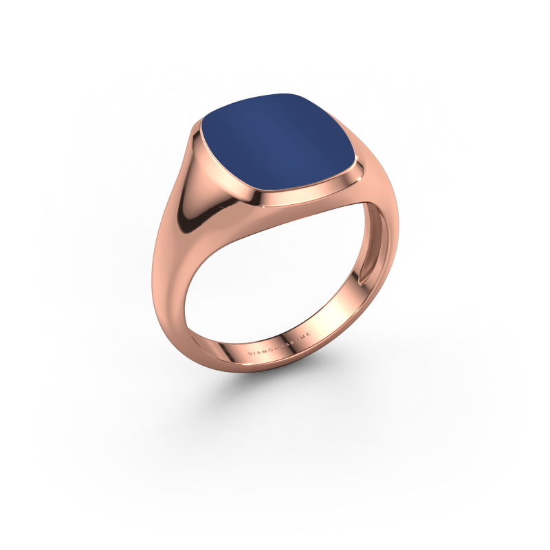 Bild von Siegelring Benjamin 2 Light 585 Roségold Lapislazuli 13x11 mm