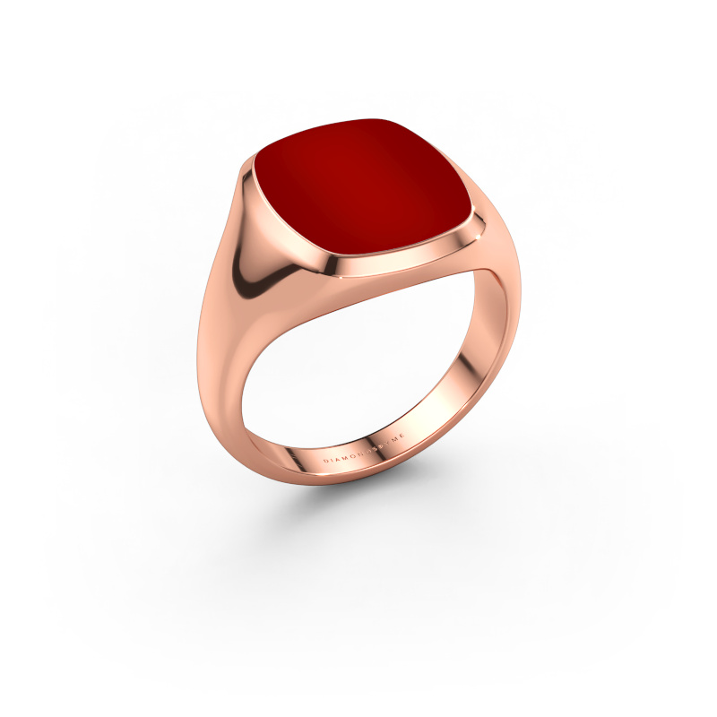 Bild von Siegelring Benjamin 3 585 Roségold Karneol 14x12 mm