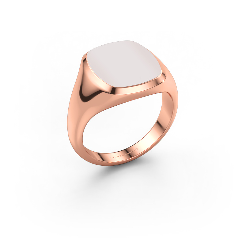 Image of Signet ring Benjamin 3 585 rose gold Red sardonyx 14x12 mm