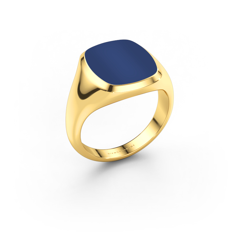 Image de Chevalière Benjamin 3 585 or jaune Lapis lazuli 14x12 mm