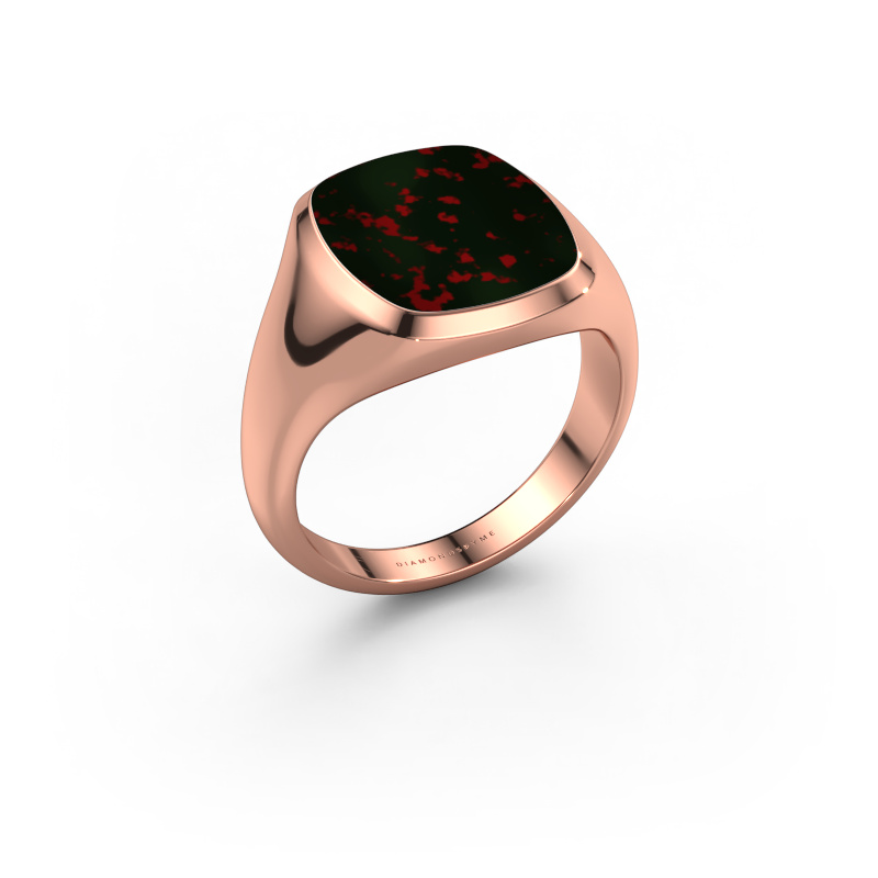Image de Chevalière Benjamin 3 585 or rose Héliotrope 14x12 mm