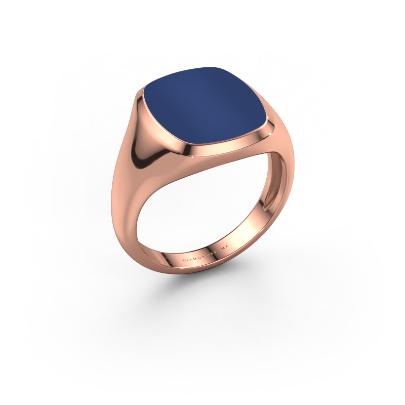Bild von Siegelring Benjamin 3 Light 585 Roségold Lapislazuli 14x12 mm