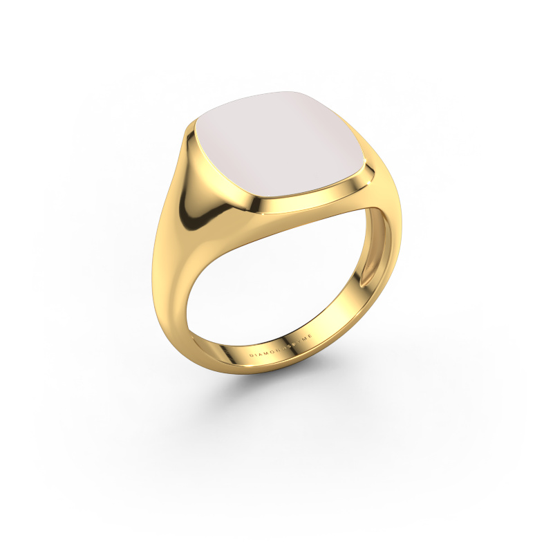 Image of Signet ring Benjamin 3 Light 585 gold Red sardonyx 14x12 mm