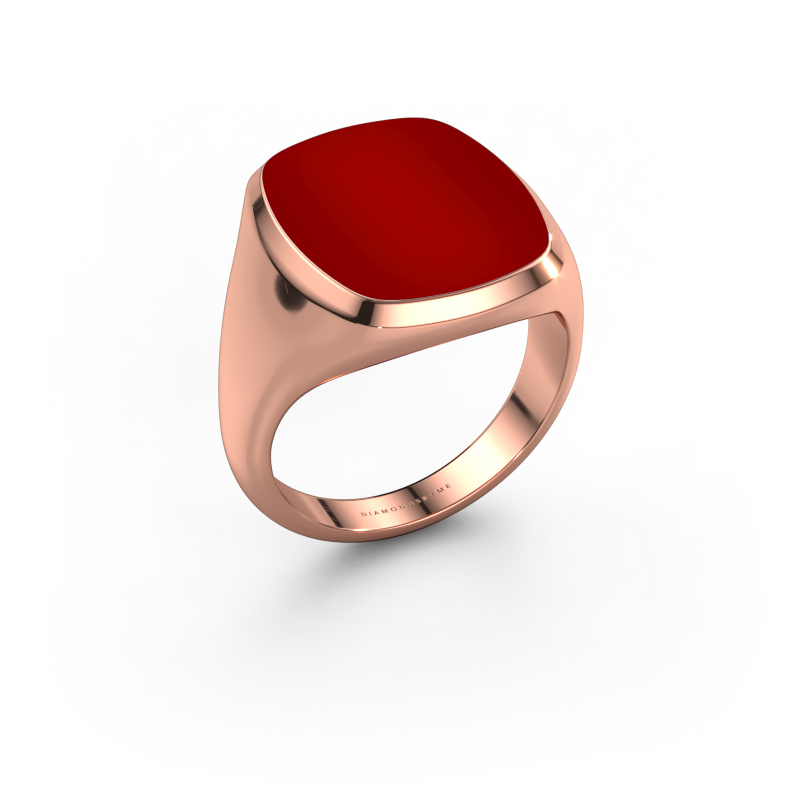 Bild von Siegelring Benjamin 4 585 Roségold Karneol 17x14 mm