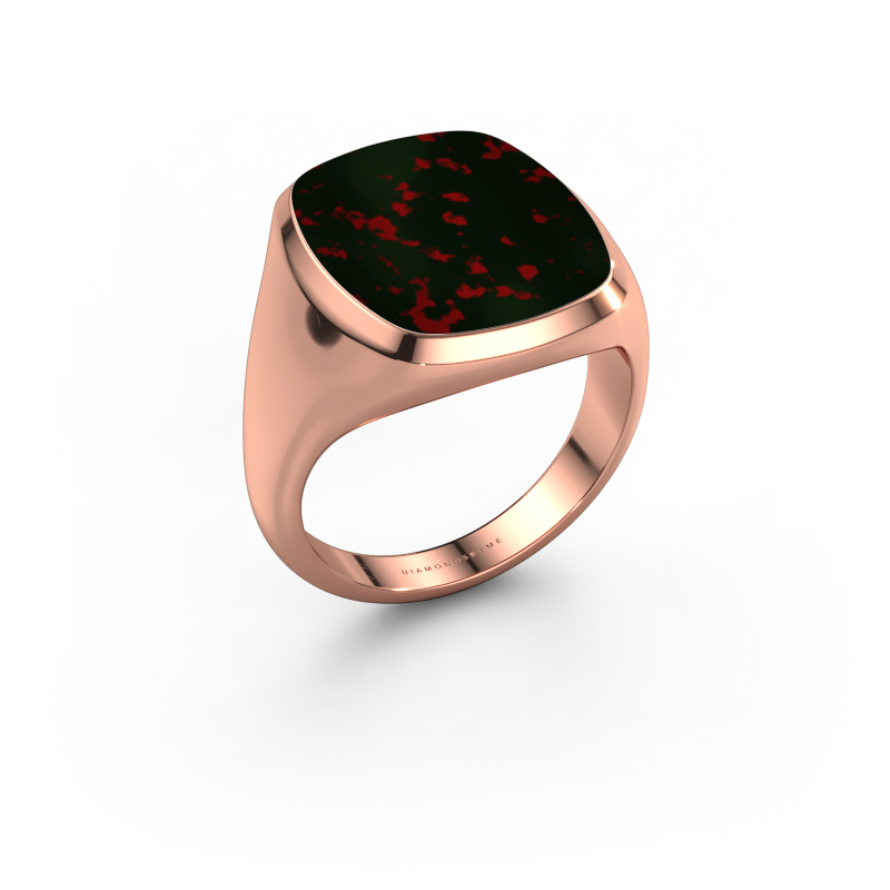 Image de Chevalière Benjamin 4 585 or rose Héliotrope 17x14 mm