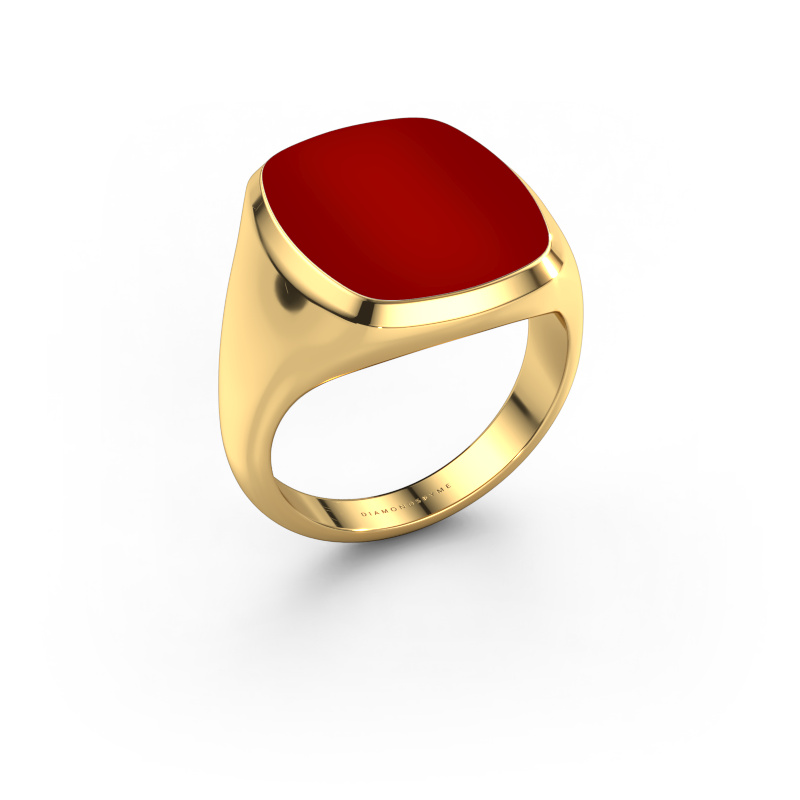 Afbeelding van Zegelring Benjamin 4 585 goud Carneool 17x14 mm