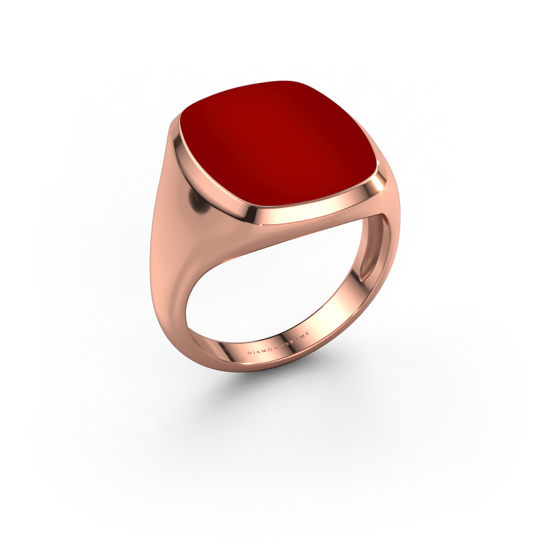 Bild von Siegelring Benjamin 4 Light 585 Roségold Karneol 17x14 mm