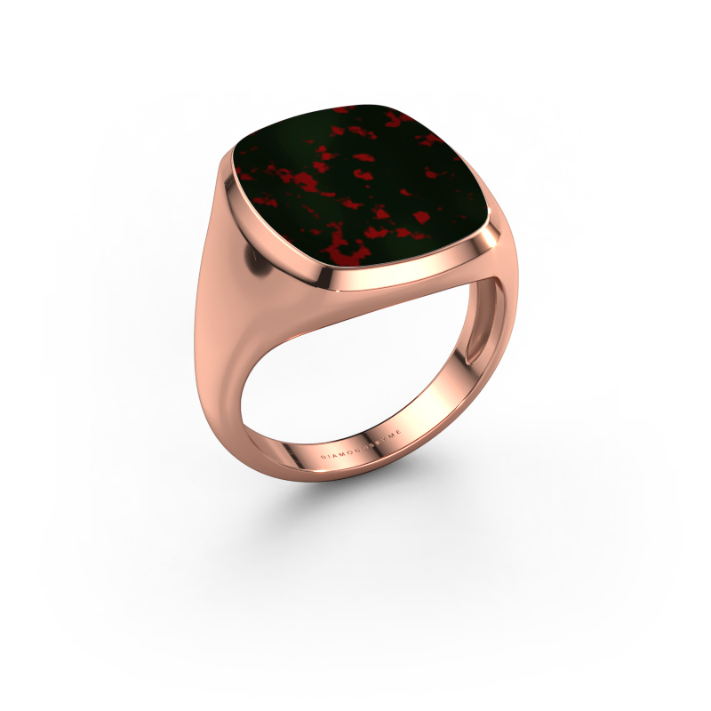 Bild von Siegelring Benjamin 4 Light 585 Roségold Heliotrop 17x14 mm