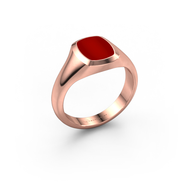 Image of Pinky ring Benjamin 1 585 rose gold Carnelian 10x8 mm