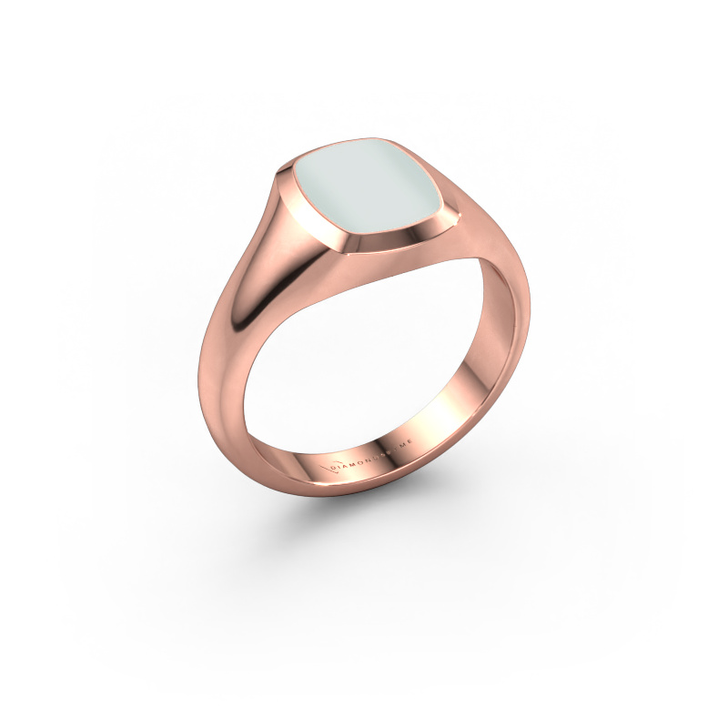 Afbeelding van Pink ring Benjamin 1 585 rosé goud Groene lagensteen 10x8 mm