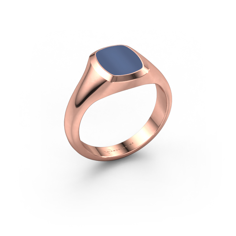 Image of Pinky ring Benjamin 1 585 rose gold Blue sardonyx 10x8 mm