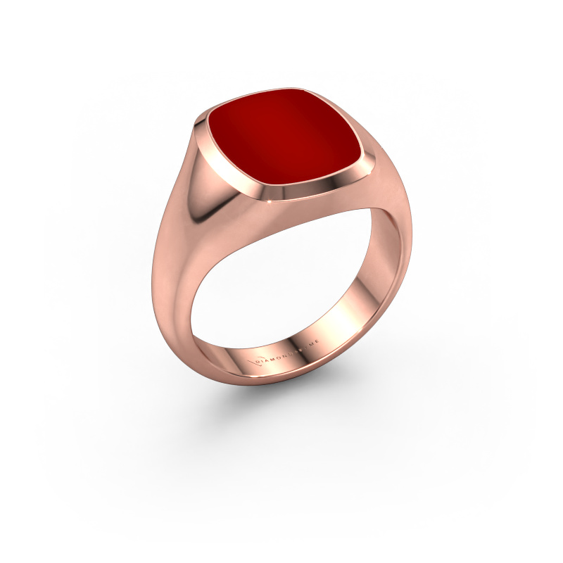 Bild von Siegelring Benjamin 2 585 Roségold Karneol 13x11 mm