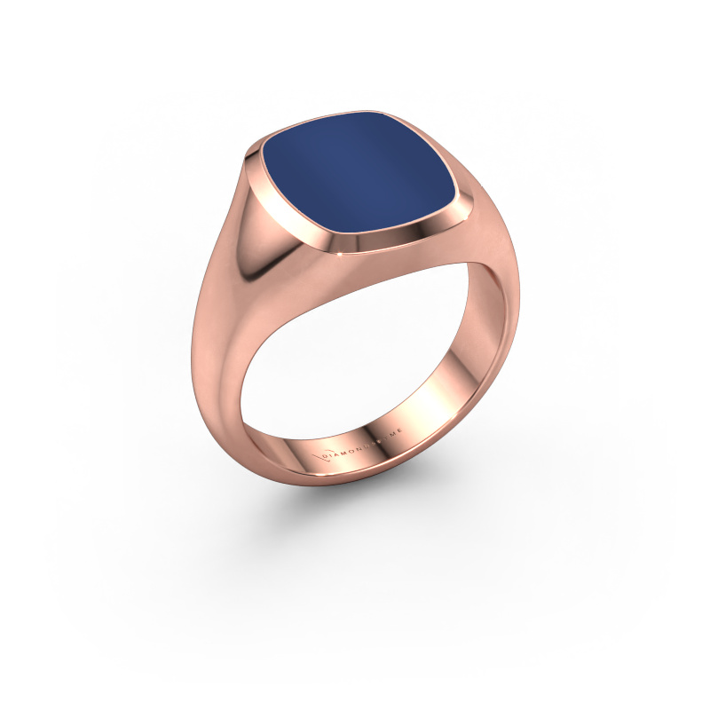 Bild von Siegelring Benjamin 2 585 Roségold Lapislazuli 13x11 mm