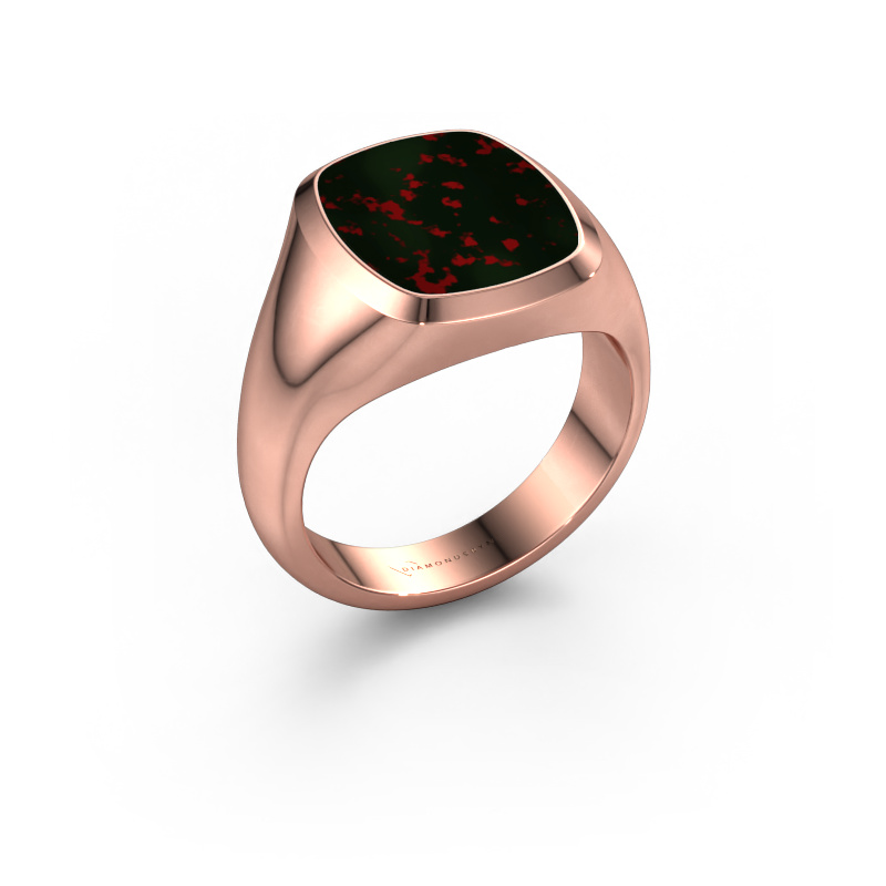 Image de Chevalière Benjamin 3 585 or rose Héliotrope 14x12 mm