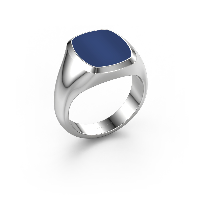 Bild von Siegelring Benjamin 3 950 Platin Lapislazuli 14x12 mm