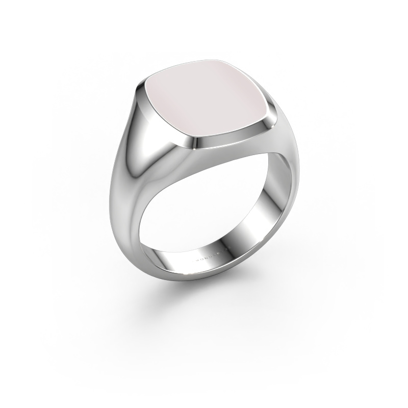 Image of Signet ring Benjamin 3 585 white gold Red sardonyx 14x12 mm