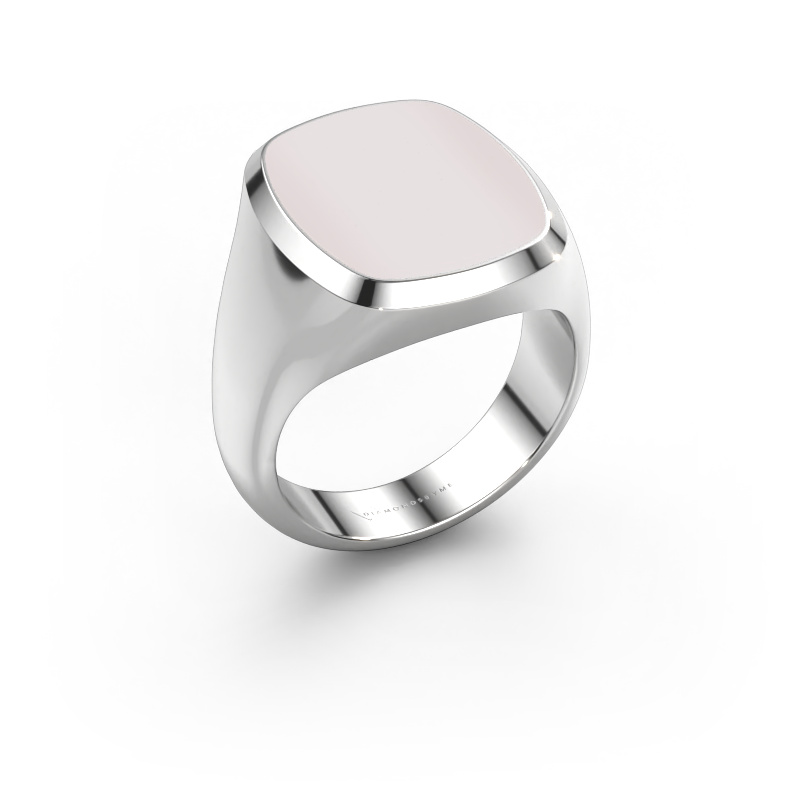 Bild von Siegelring Benjamin 4 950 Platin Rot Lagenstein 17x14 mm