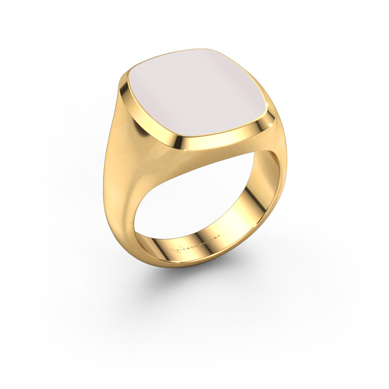 Bild von Siegelring Benjamin 4 585 Gold Rot Lagenstein 17x14 mm