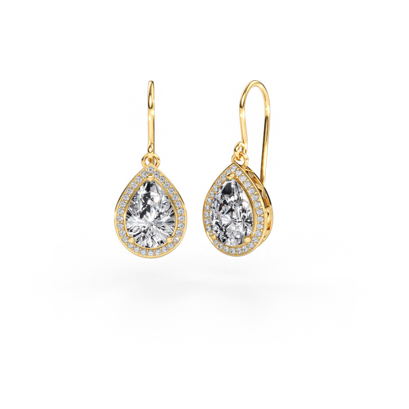 Image of Drop earrings Beverlee 1 585 gold Diamond 4.50 crt