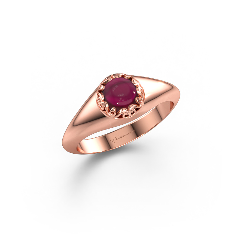 Bild av Ring Birgit 585 roséguld Granat 6 mm