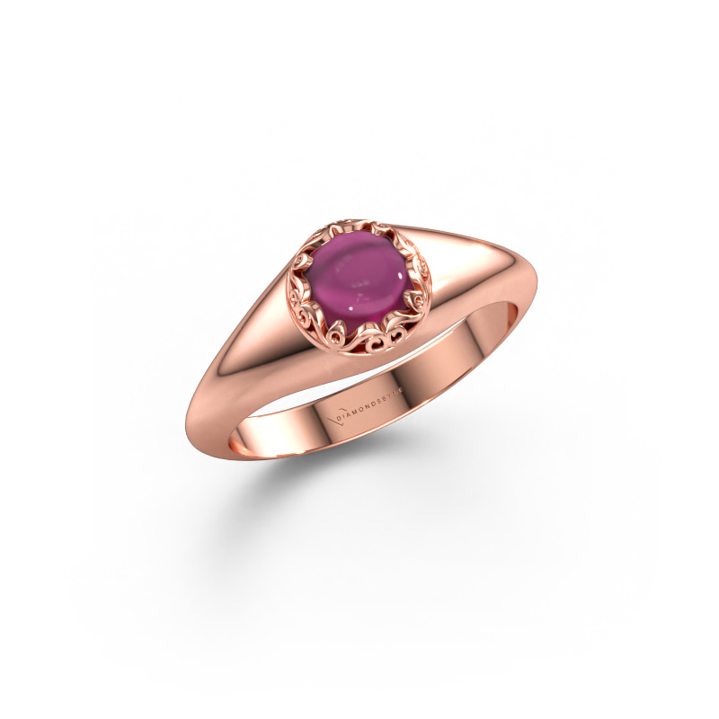 Immagine di Anello Birgit 585 oro rosa Rodolite 6 mm