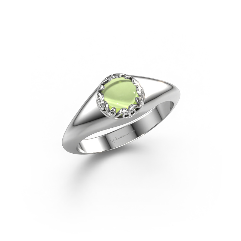 Image of Ring Birgit 950 platinum Peridot 6 mm