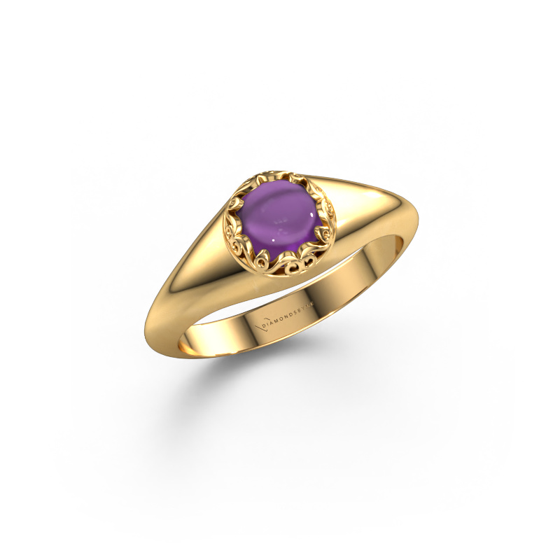 Bild von Ring Birgit 585 Gold Amethyst 6 mm