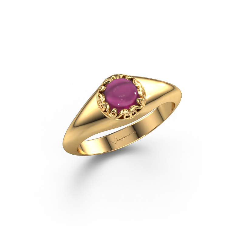 Image of Ring Birgit 585 gold Rhodolite 6 mm