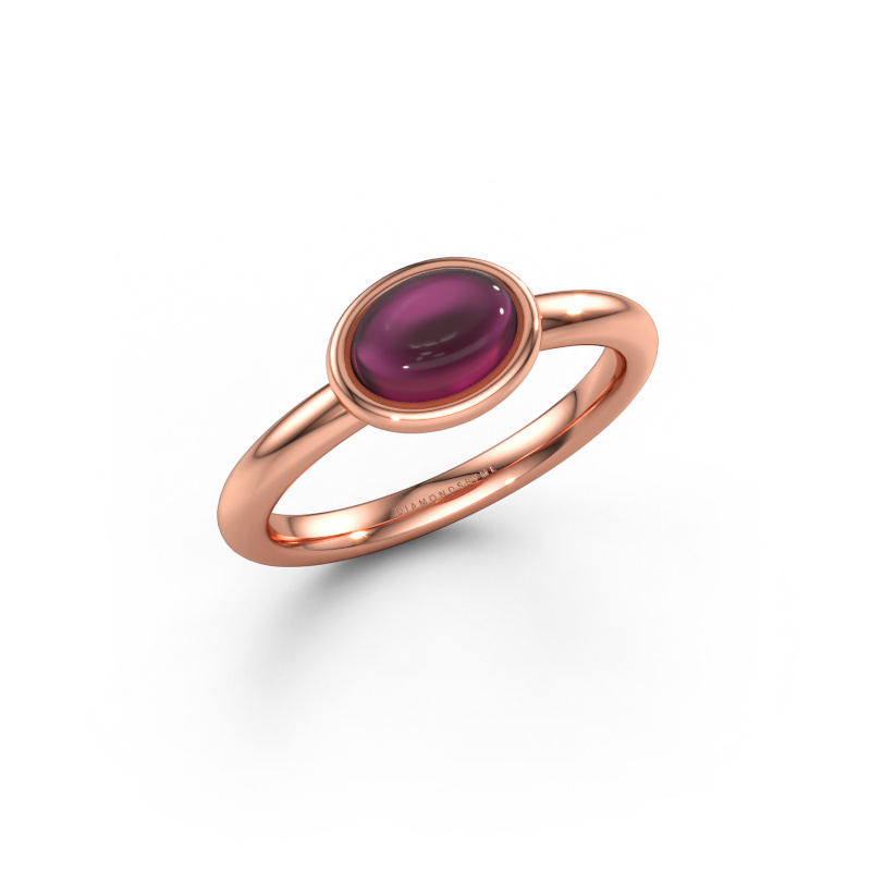 Bild av Ring Blossom OVL 1 585 roséguld Rodolit 7x5 mm