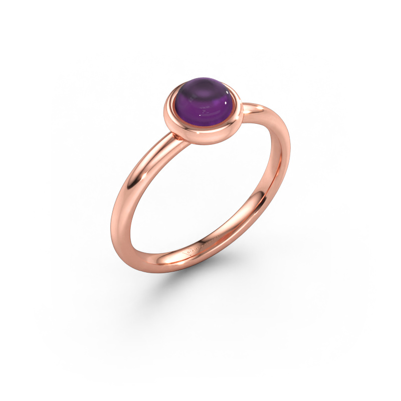 Bild av Ring Blossom RND 585 roséguld Ametist 5 mm