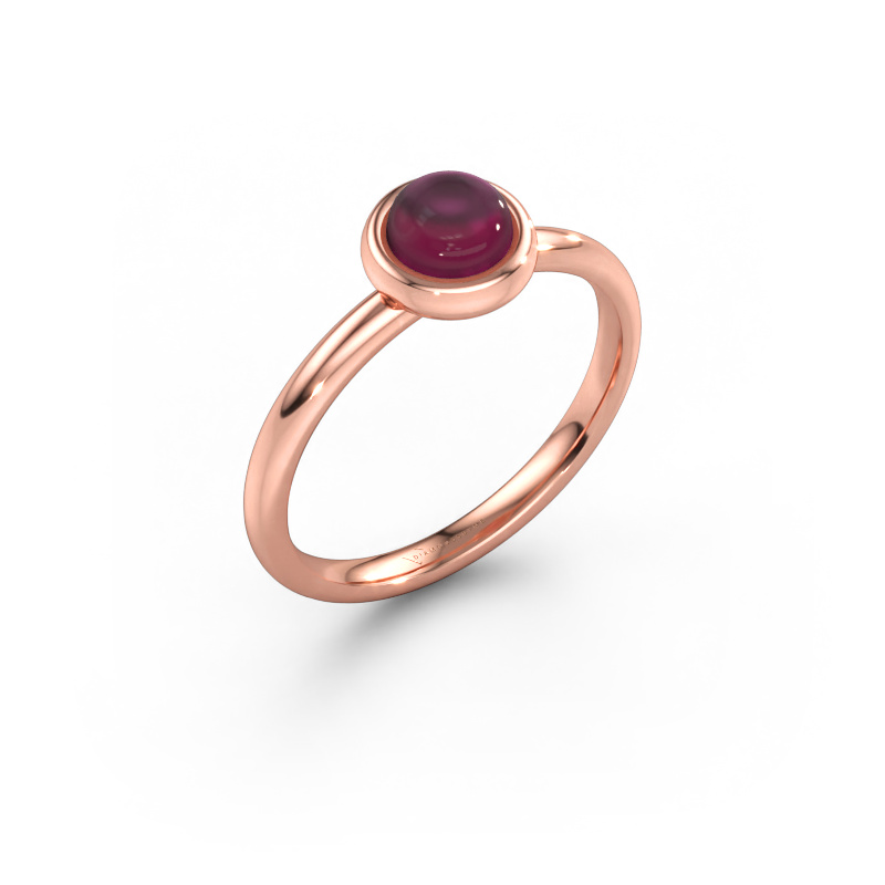 Bild av Ring Blossom RND 585 roséguld Rodolit 5 mm
