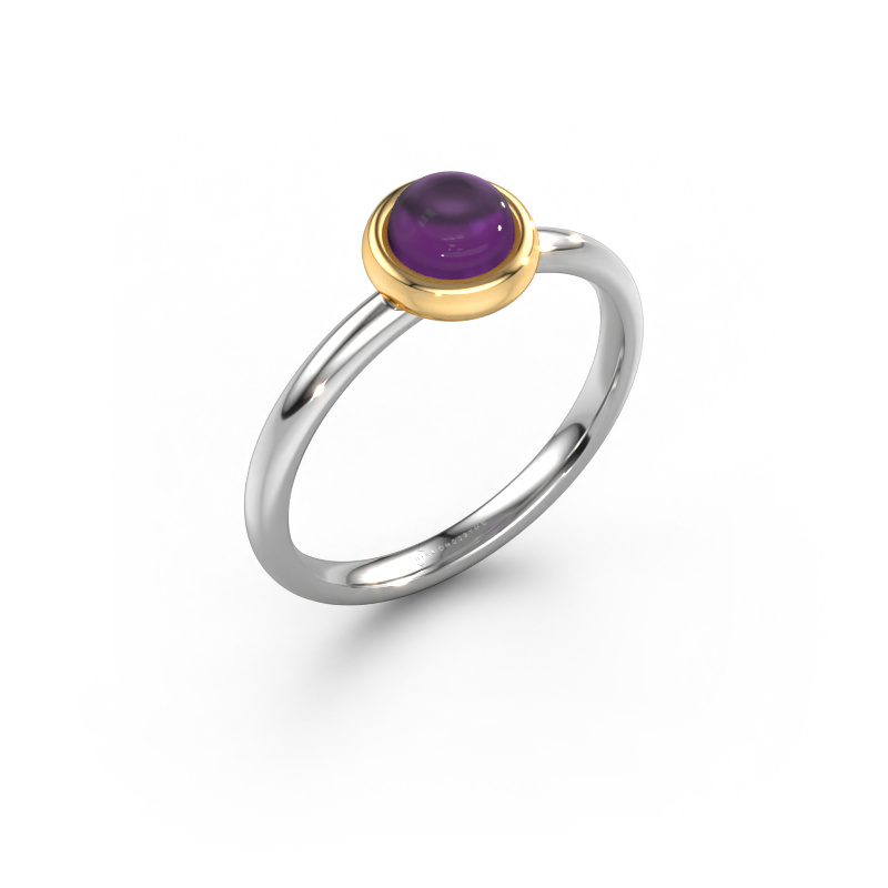 Bild von Ring Blossom 585 Weißgold Amethyst 5 mm