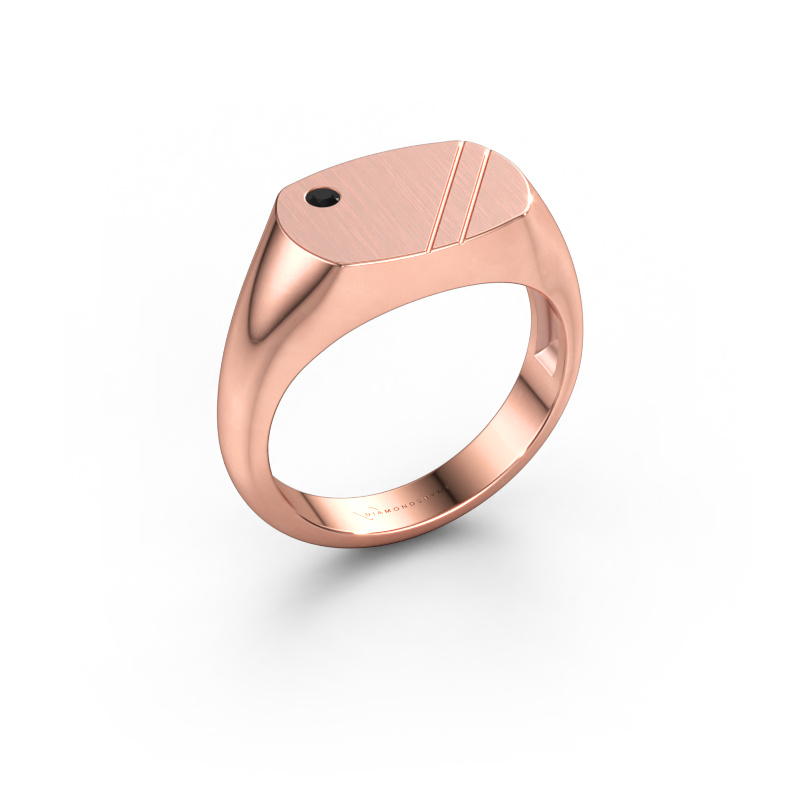 Bild av Herrring Bram 2 585 roséguld Svart diamant 0.036 crt
