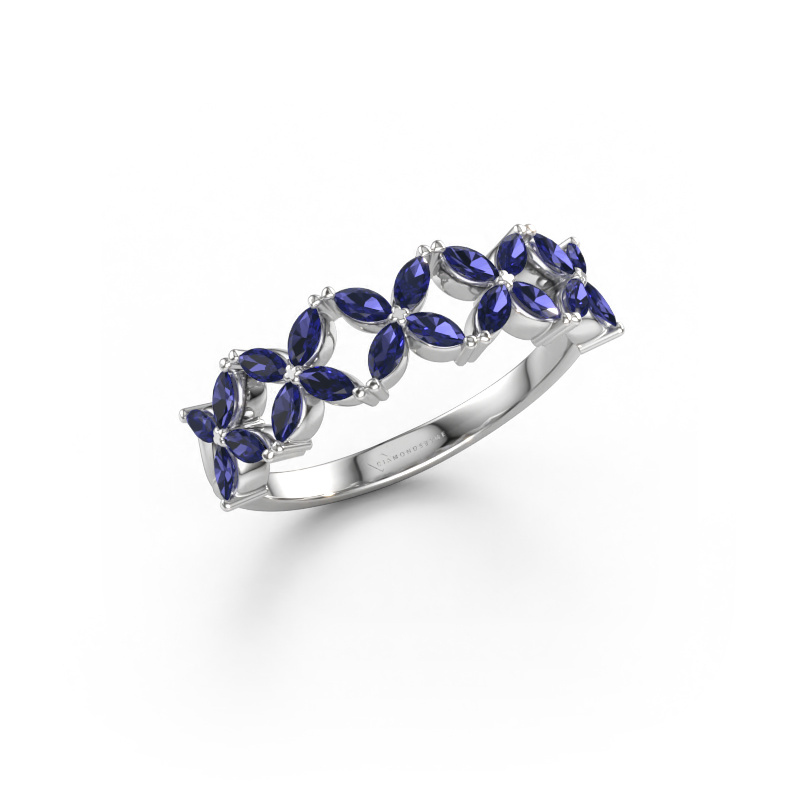 Bild av Ring Bree 585 vitt guld Safir 3x1.5 mm