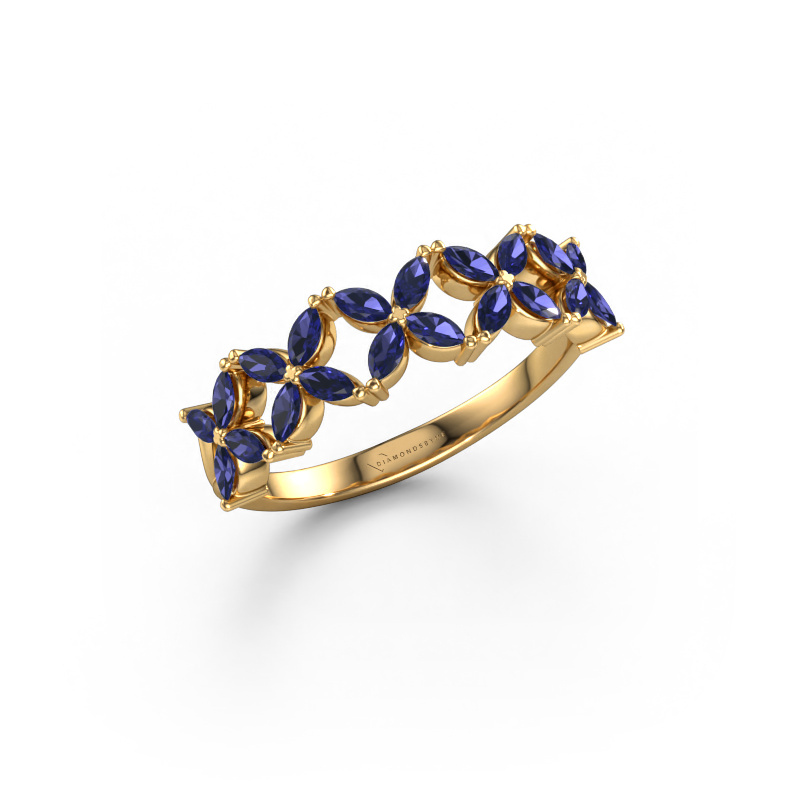 Bild von Ring Bree 585 Gold Saphir 3x1.5 mm