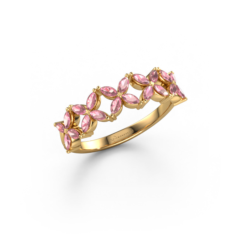 Bild von Ring Bree 585 Gold Turmalin rosa 3x1.5 mm