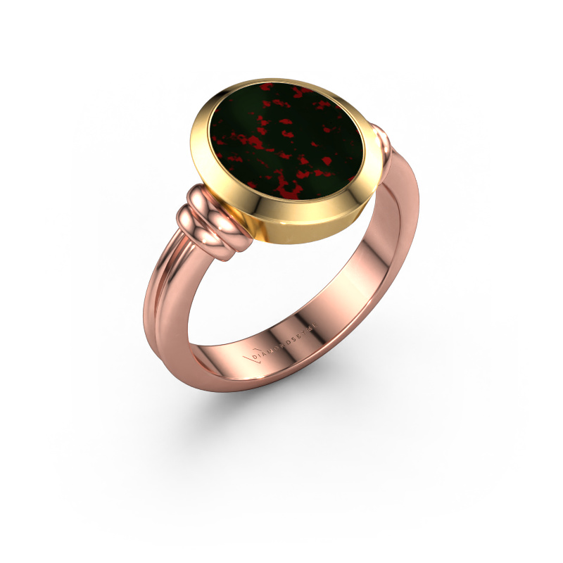 Bild von Siegelring Brenda 2 585 Roségold Heliotrop 12x10 mm